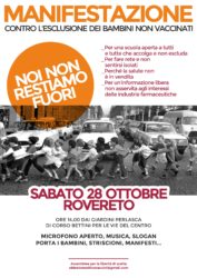 Manifestazione Antivaccini - Noi non restiamo fuori @ ROVERETO | Rovereto | Trentino-Alto Adige | Italia